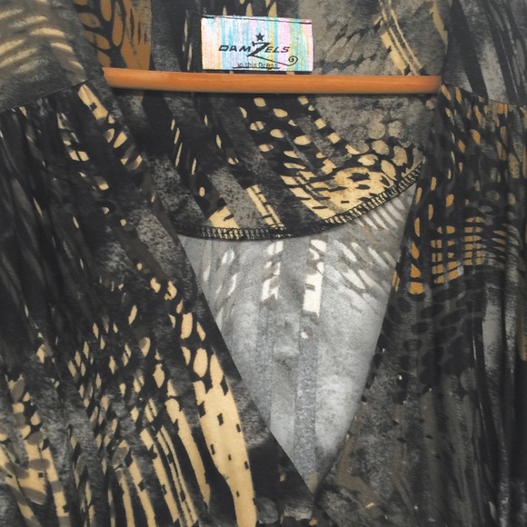 Damzels in this dress Safari Brown Wrap Dress S - Picture 10 of 10